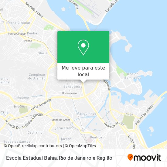 Escola Estadual Bahia mapa