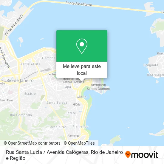 Rua Santa Luzia / Avenida Calógeras mapa
