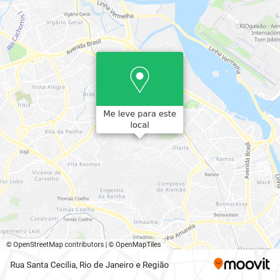 Rua Santa Cecília mapa