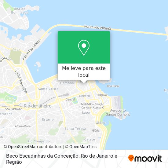 Beco Escadinhas da Conceição mapa