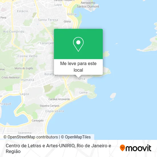 Centro de Letras e Artes-UNIRIO mapa