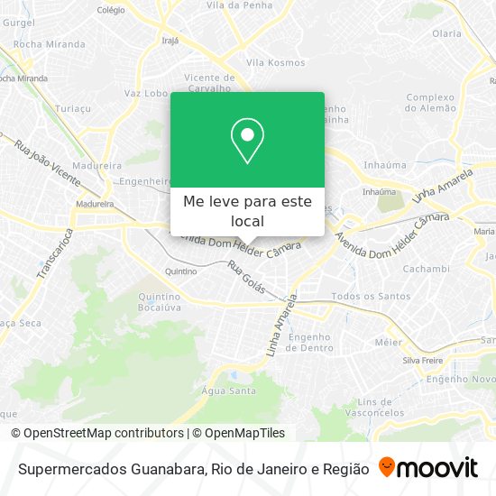 Supermercados Guanabara mapa