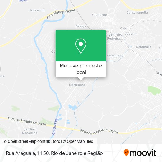 Rua Araguaia, 1150 mapa