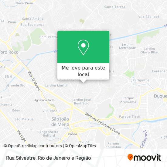 Rua Silvestre mapa