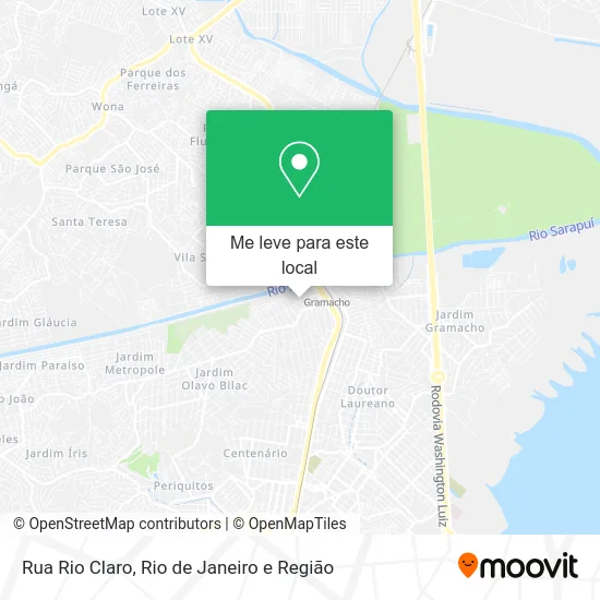 Rua Rio Claro mapa