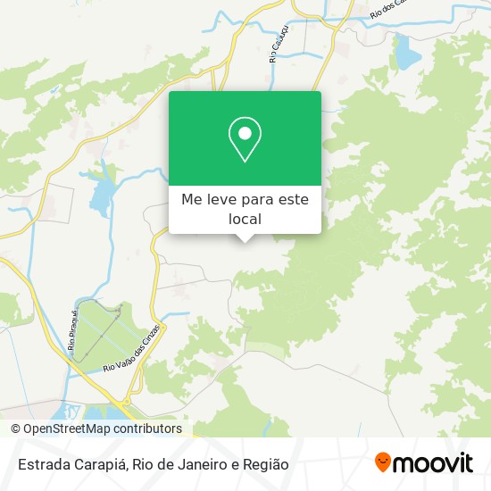 Estrada Carapiá mapa