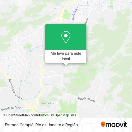 Estrada Carapiá mapa