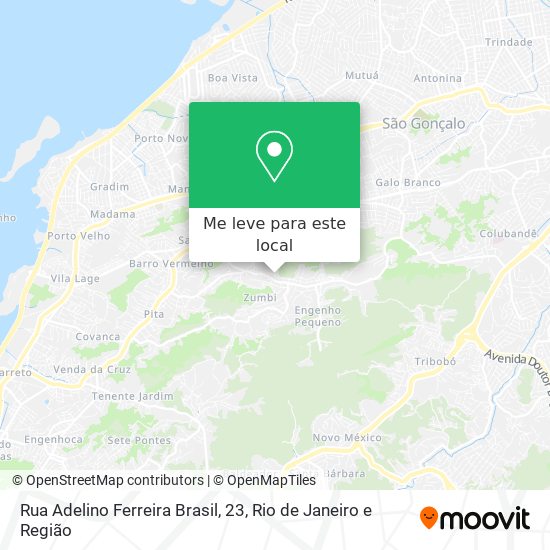 Rua Adelino Ferreira Brasil, 23 mapa