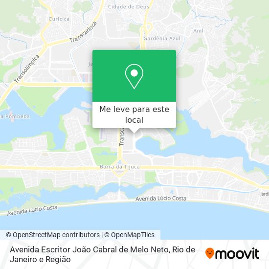 Avenida Escritor João Cabral de Melo Neto mapa