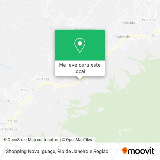 Shopping Nova Iguaçu mapa