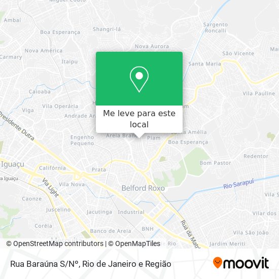 Rua Baraúna S/Nº mapa