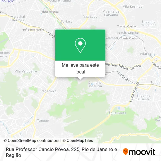 Rua Professor Câncio Póvoa, 225 mapa