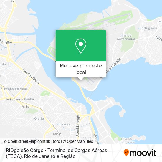 RIOgaleão Cargo - Terminal de Cargas Aéreas (TECA) mapa
