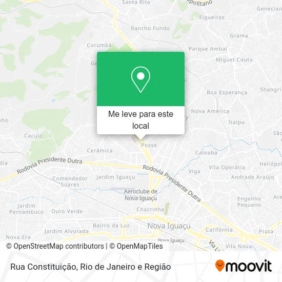 Rua Constituição mapa