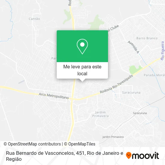 Rua Bernardo de Vasconcelos, 451 mapa