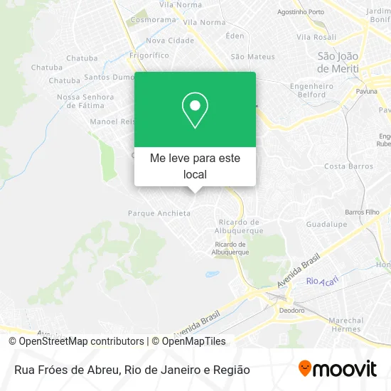 Rua Fróes de Abreu mapa