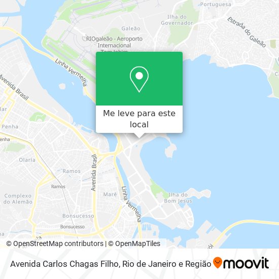 Avenida Carlos Chagas Filho mapa