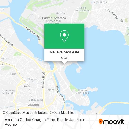 Avenida Carlos Chagas Filho mapa