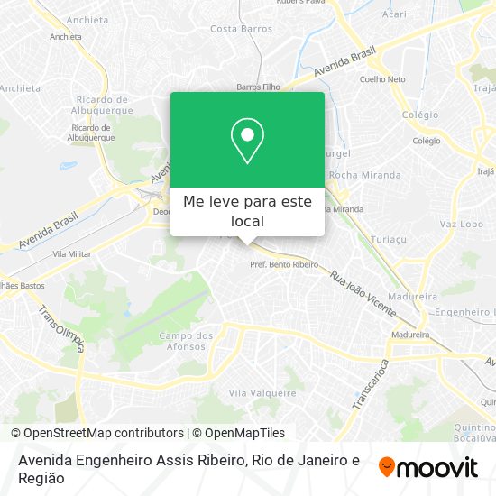 Avenida Engenheiro Assis Ribeiro mapa