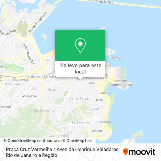 Praça Cruz Vermelha / Avenida Henrique Valadares mapa