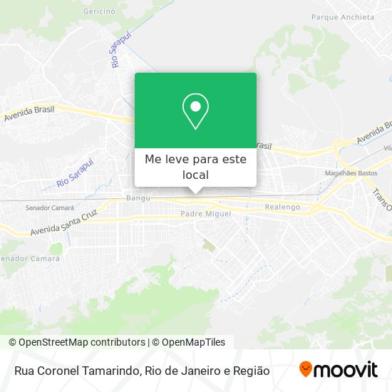 Rua Coronel Tamarindo mapa