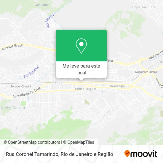 Rua Coronel Tamarindo mapa