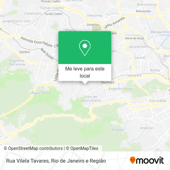 Rua Vilela Tavares mapa