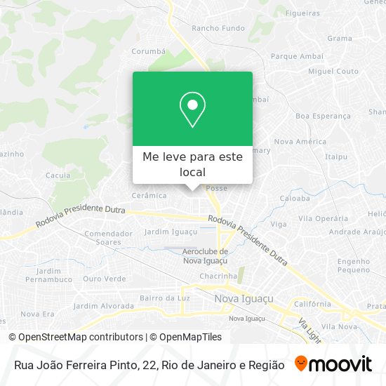 Rua João Ferreira Pinto, 22 mapa