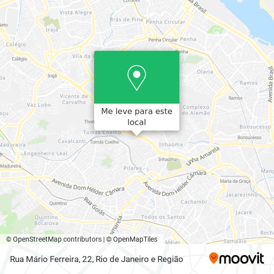 Rua Mário Ferreira, 22 mapa