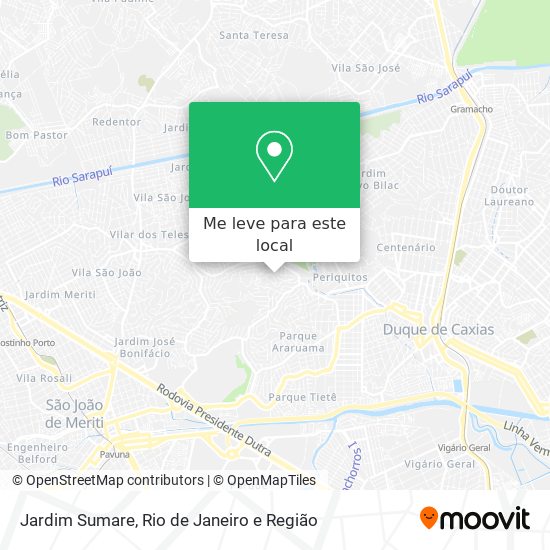 Jardim Sumare mapa