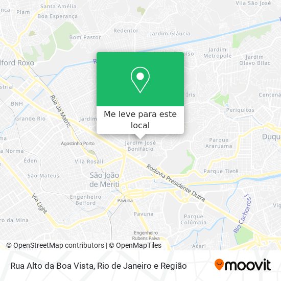 Rua Alto da Boa Vista mapa