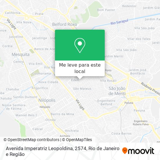 Avenida Imperatriz Leopoldina, 2574 mapa