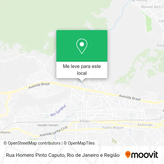 Rua Homero Pinto Caputo mapa