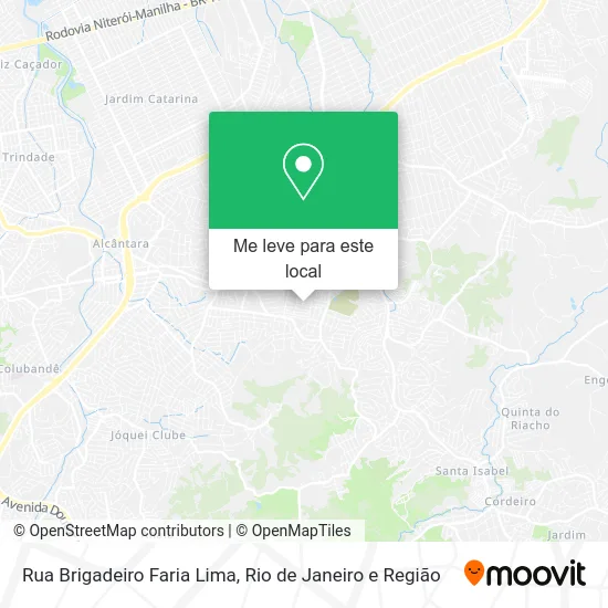 Rua Brigadeiro Faria Lima mapa