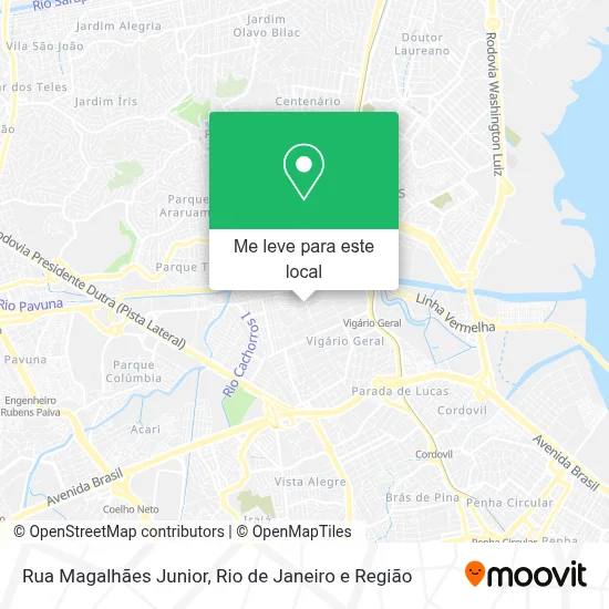 Rua Magalhães Junior mapa