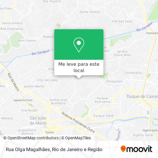 Rua Olga Magalhães mapa