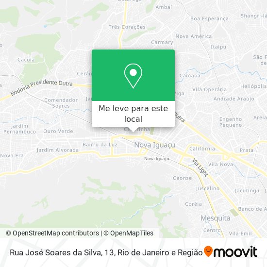 Rua José Soares da Silva, 13 mapa