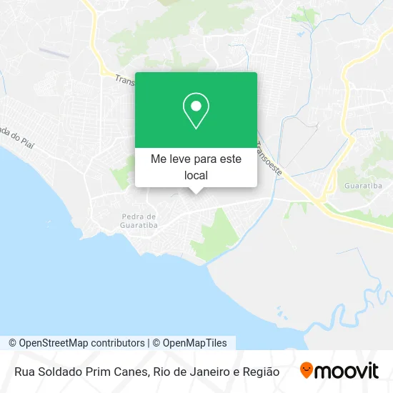 Rua Soldado Prim Canes mapa