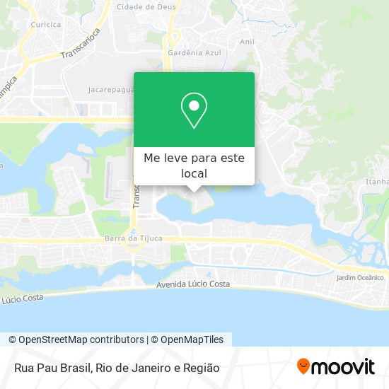 Rua Pau Brasil mapa