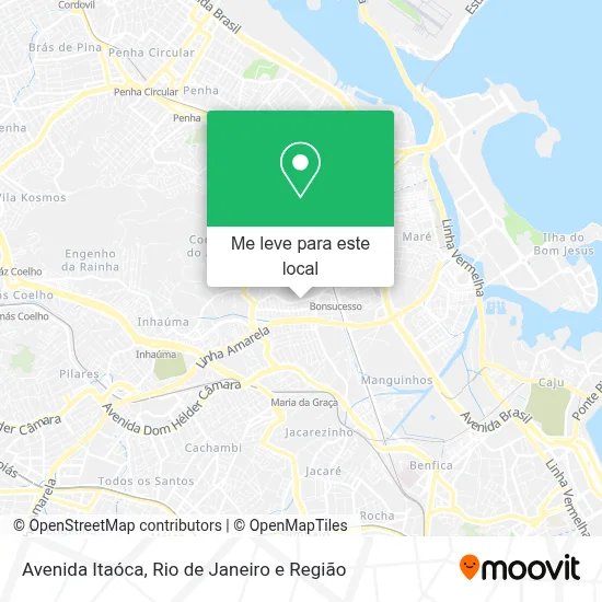 Avenida Itaóca mapa