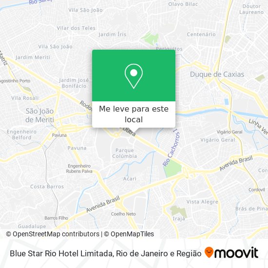 Blue Star Rio Hotel Limitada mapa