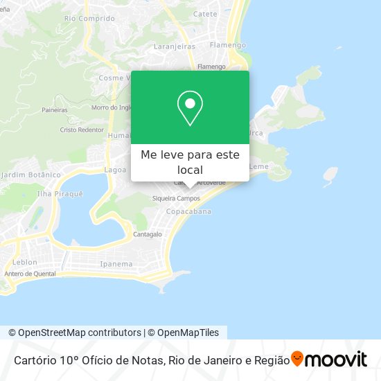 Cartório 10º Ofício de Notas mapa