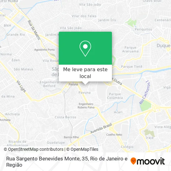 Rua Sargento Benevides Monte, 35 mapa