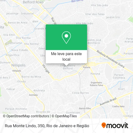 Rua Monte Lindo, 350 mapa