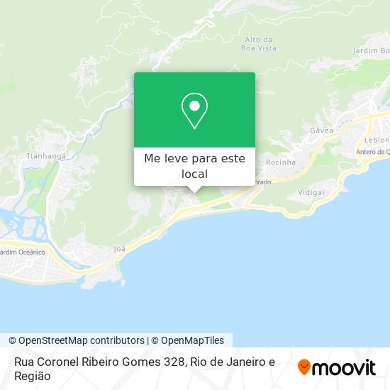 Rua Coronel Ribeiro Gomes 328 mapa