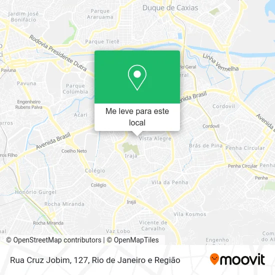 Rua Cruz Jobim, 127 mapa
