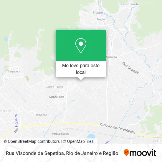 Rua Visconde de Sepetiba mapa
