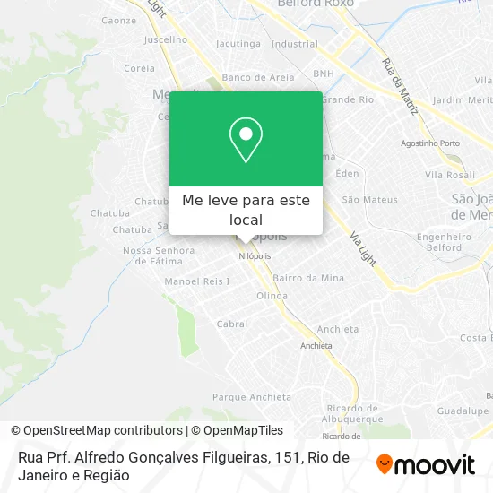 Rua Prf. Alfredo Gonçalves Filgueiras, 151 mapa