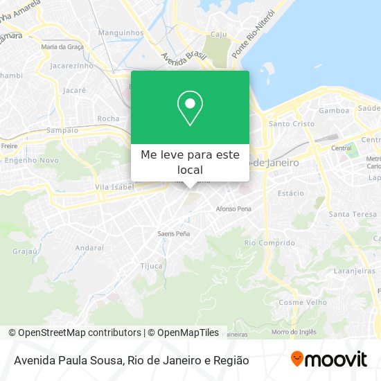 Avenida Paula Sousa mapa