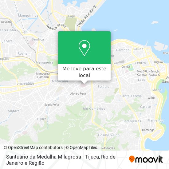 Santuário da Medalha Milagrosa - Tijuca mapa